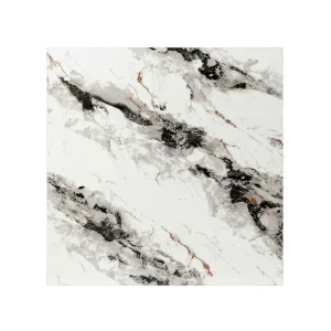 Classic White & Charcoal Marble Wallpaper