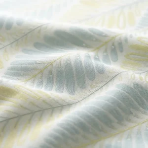 Pastel Fern Embossed Fabric