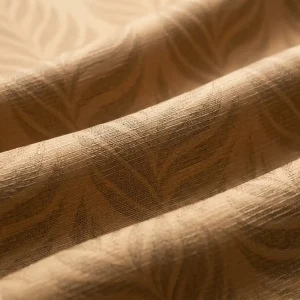 Golden Harvest Leaf Embossed Fabric