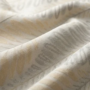 Soft Citron & Slate Embossed Fabric