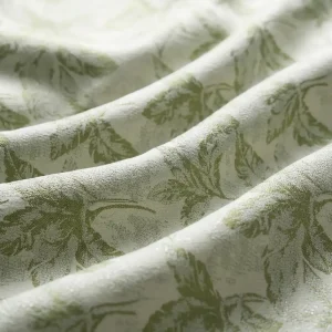 Sage Foliage Haven Embossed Fabric